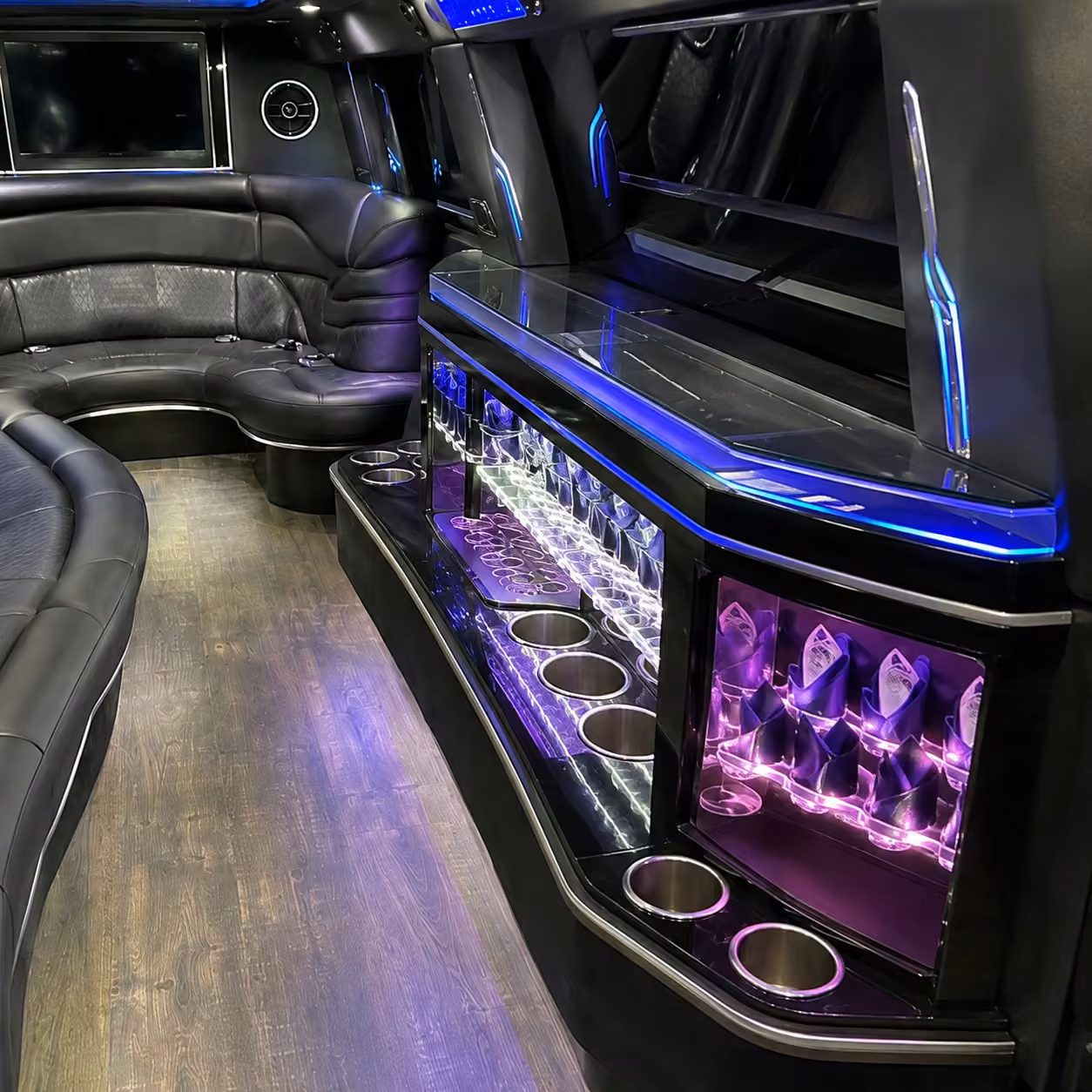 hummer limo inside